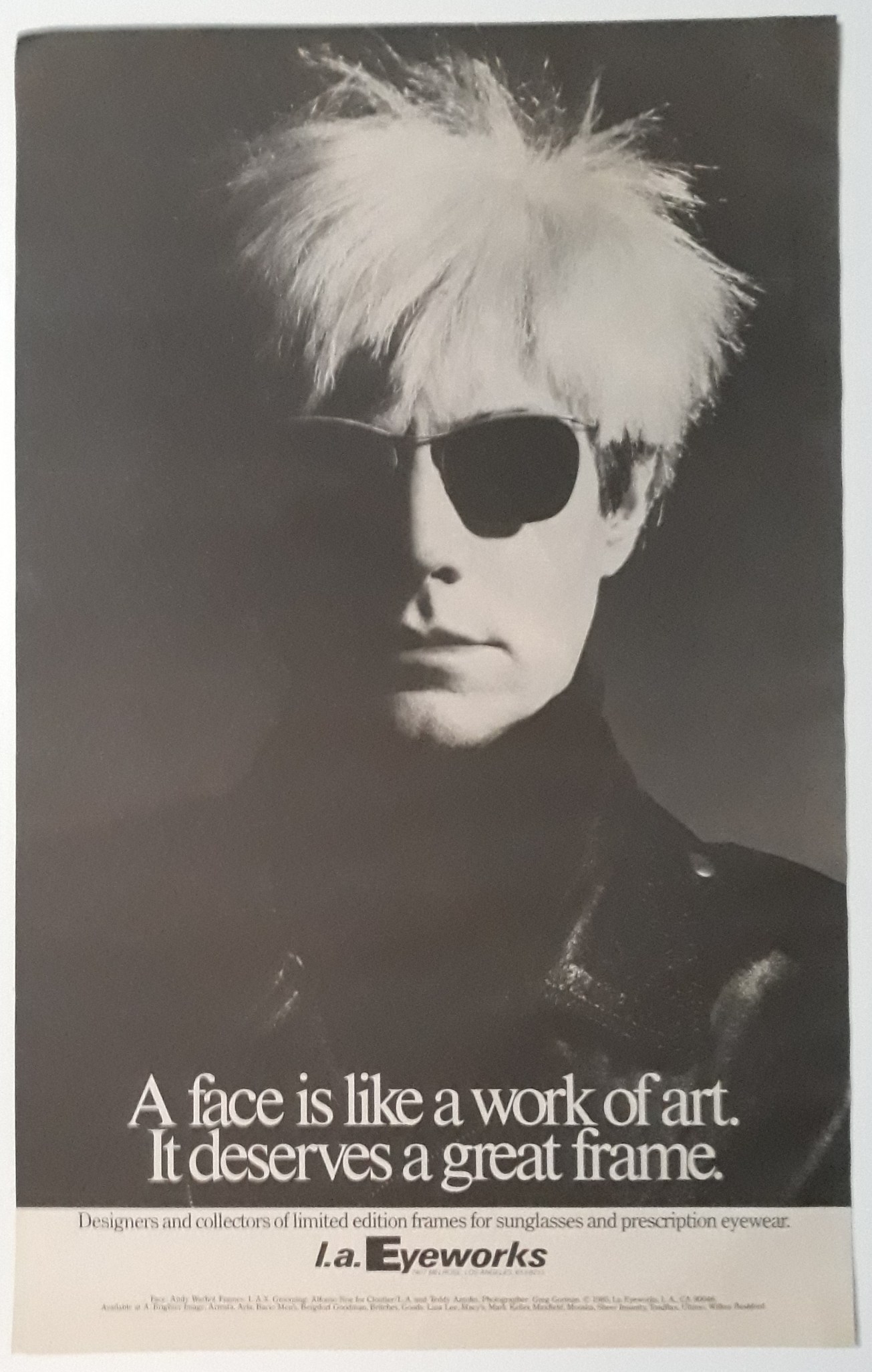 la eyeworks andy warhol ad